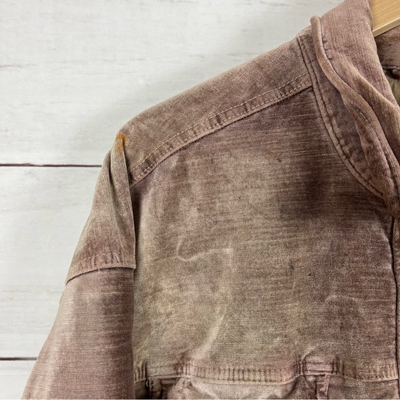 Free People Velvet Trucker Jacket Large - Picture 5 of 8